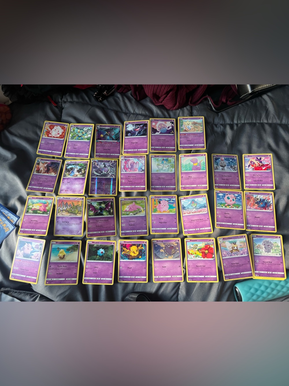 POKÉMON Psychic-Type Trading Card Lot